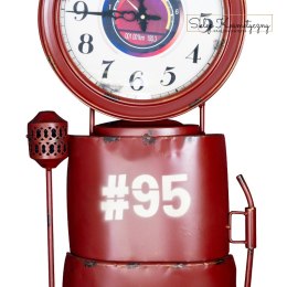 Zegar dekoracja dystrybutor czerwony