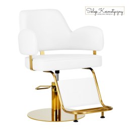 Gabbiano fotel fryzjerski Linz NQ złoto biały