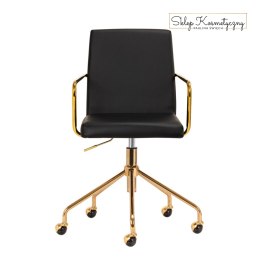 Krzesło Kosmetyczne QS-OF211G złoto czarne